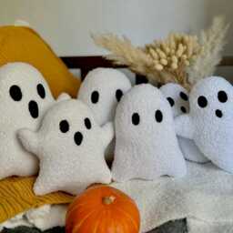 Plush Ghost Pillow in 3 Styles - Halloween Decor - Toy Pillows Handmade Doll Funny Ghos - thumbnail 3