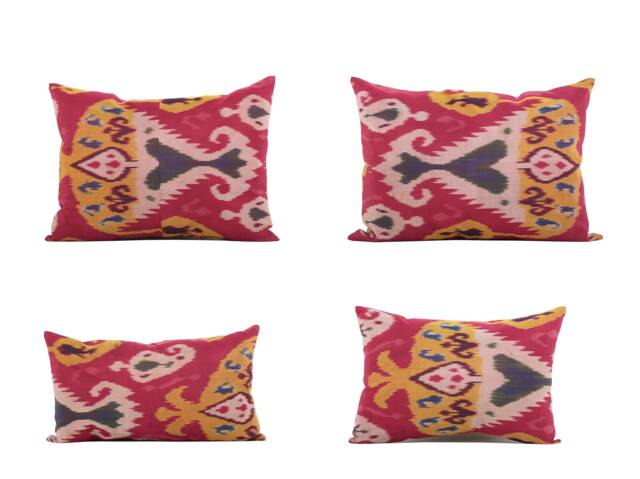 "Set Of 4 Pcs, Old Ikat Pillow Cover, Pillow, 16.93"" X 22.64"