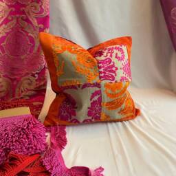 Designers Guild Pillow Cover Bohemian Silk Velvet With Beaded Trim - thumbnail 3