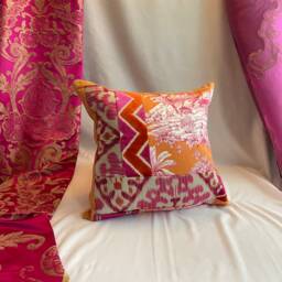 Designers Guild Pillow Cover Bohemian Silk Velvet With Beaded Trim - thumbnail 4