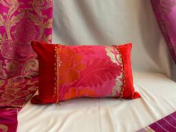 Designers Guild Pillow Cover Bohemian Silk Velvet With Beaded Trim - thumbnail 1