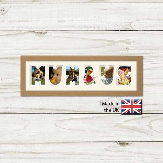 Mum & Us Photo Frame Word Name Special Gift Father's Day 1284 By Photos in A Word - image 1