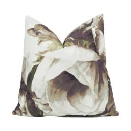 Designers Guild - Sepia Flower Birch Sophisticated Sultry Floral Cushion Cover Handmade Throw Pillow Designer Home D??cor - thumbnail 1