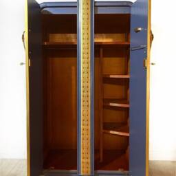 Art Deco Style Blue Wardrobe - Sold - Contact To Commission Something Similar - thumbnail 2