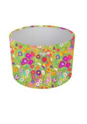Klimt's Garden Flowers Pendant Ceiling/Table Drum Light Shade, Art Home Decor, Made UK