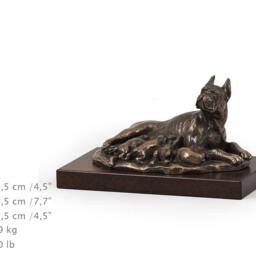 Boxer - Mama, Dog Wooden Base Statue, Limited Edition, Artdog - thumbnail 4