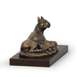 Boxer - Mama, Dog Wooden Base Statue, Limited Edition, Artdog - thumbnail 2