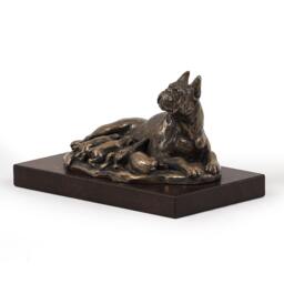 Boxer - Mama, Dog Wooden Base Statue, Limited Edition, Artdog - thumbnail 1