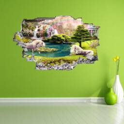 Unicorn Forest Wall Decal, Fantasy Mural, Girls Bedroom Decor - thumbnail 4