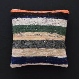 Kilim Pillow Cover 18x18 Moroccan Kelim Kissen Housse De Coussin 45x45 Marocain Cushion Morrocan - thumbnail 1