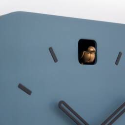 Minimalist Cuckoo Clock, Napoleon Blue Wall Modern Home D??cor - thumbnail 4