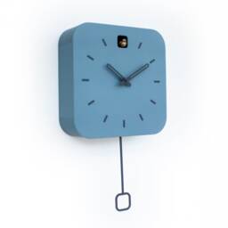 Minimalist Cuckoo Clock, Napoleon Blue Wall Modern Home D??cor - thumbnail 3