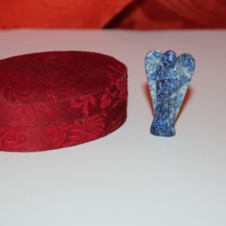 Lapis Lazuli Carved Angel, Gift Box Included, Free Shipping - thumbnail 3