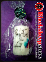 Pink Floyd Candle Personalized, Achievable On Request With Any Image, Photo Or Phrase Of Your Choice, Rock Music, Free Brooch - thumbnail 1