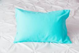 Aqua Toddler Pillowcase, Soft Polyester Travel Pillow, Usa Handcrafted