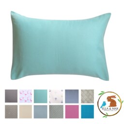 Aqua Toddler Pillowcase, Soft Polyester Travel Pillow, Usa Handcrafted - thumbnail 2