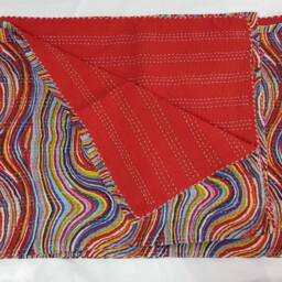 Vintage Indian Kantha Quilt, Bed Cover , Sofa Coach Bedding Blanket Throw - thumbnail 2