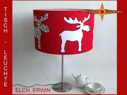 Children Table Lamp Elch Erwin Red - thumbnail 1