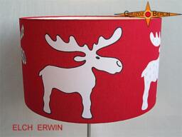 Children Table Lamp Elch Erwin Red - thumbnail 3