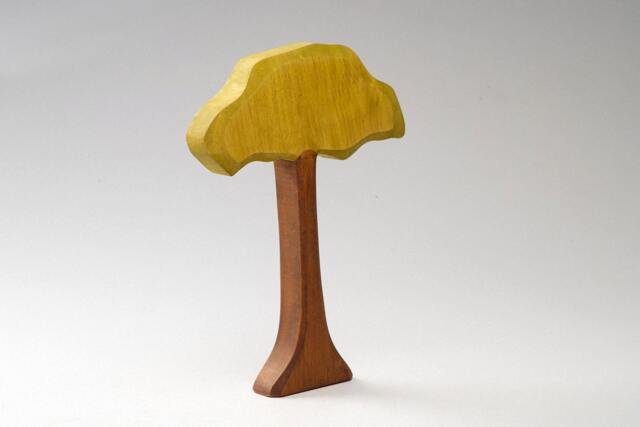 Waldorf Tree Toy - Wooden Eco Friendly Natural Wood Green Summer Landscape Dadakacraft - image 1