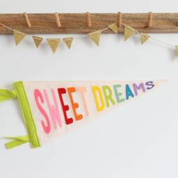 Sweet Dreams Pennant Flag Nursery Wall Decor Kids Room - thumbnail 2