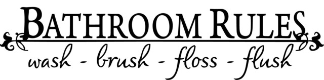 Bathroom Rules Printable Wall Art