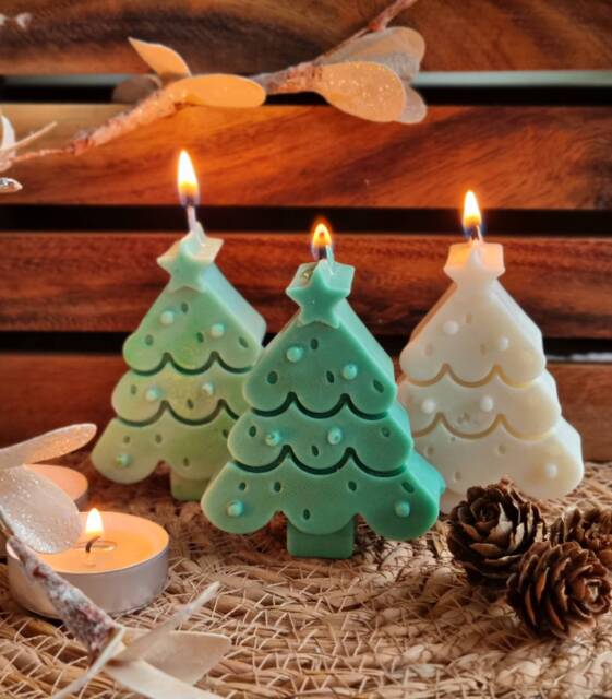 Christmas Candle Set. Tree Decor - image 1