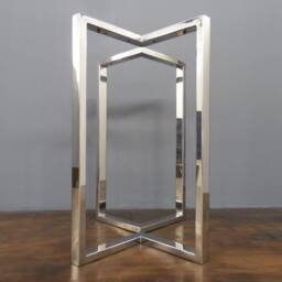 Stainless Steel Bar Height Table Legs, Chrome Pub Legs , 40 - thumbnail 3