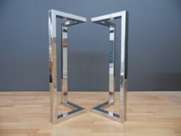 Stainless Steel Bar Height Table Legs, Chrome Pub Legs , 40