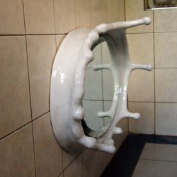 Handmade Stoneware Clay Bathroom Mirror, Towel Rack, Modern Wall Art - thumbnail 2