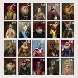Custom Renaissance Pet Portrait, Dog Cat Art, Regal Framed Print Or Digital Download - thumbnail 3