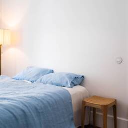 Linen Bedding Set Patina Blue Airy Duvet Cover + 2 Pillowcases 100% European Us Twin Full Queen King Breathable - thumbnail 3