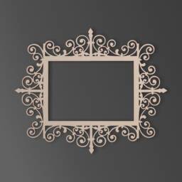 Wooden Decorative Frame - Cutout, Wall Art, Decor, Home Hanging, Unfinished & Available in Many Sizes - thumbnail 2