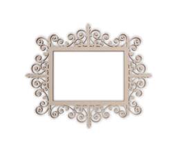 Wooden Decorative Frame - Cutout, Wall Art, Decor, Home Hanging, Unfinished & Available in Many Sizes - thumbnail 1