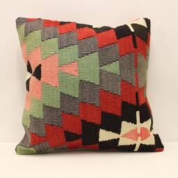 Throw Kilim Pillow Case 20x20 - 50x50 cm Turkish Kilim Cushion Art Deco Cover Sofa Home Decor 4Ef-218 - thumbnail 1