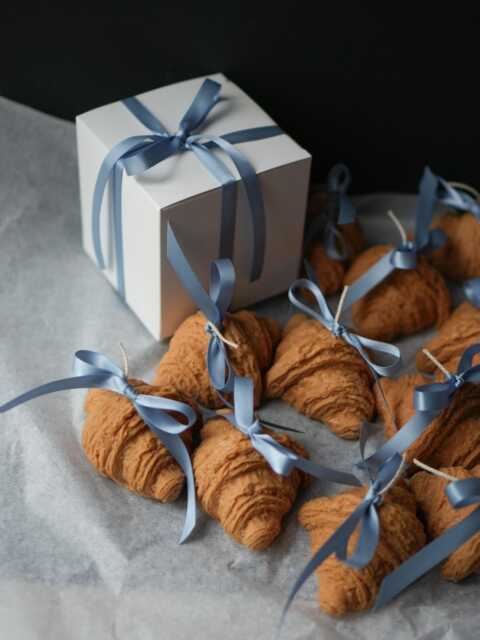 Croissant Handmade Soy Candles - Scented Or Unscented Weddings, Birthdays, Corporate Gifts - image 1
