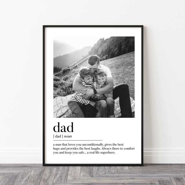 Personalised Dad Print - Gift Birthday Gift, Photo Print, Gifts For - image 1