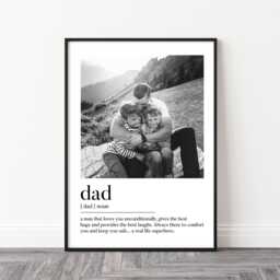 Personalised Dad Print - Gift Birthday Gift, Photo Print, Gifts For - thumbnail 1