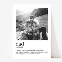 Personalised Dad Print - Gift Birthday Gift, Photo Print, Gifts For - thumbnail 3