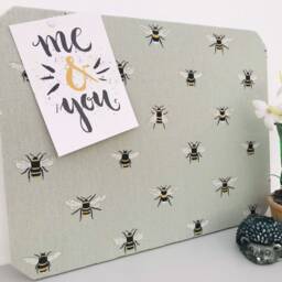 Sophie Allport Bee Fabric Covered Cork Board/Pin - thumbnail 3