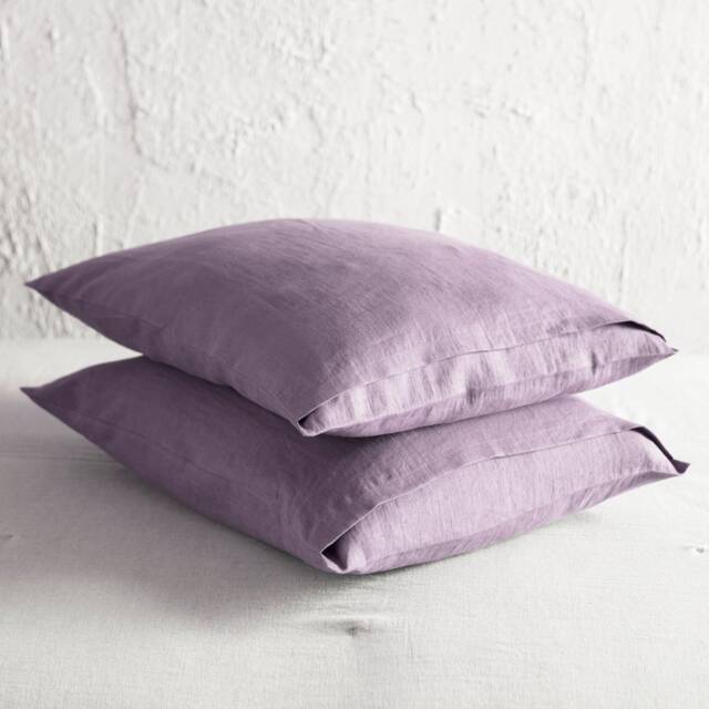 Natural Pillowcases Set Of 2, Linen Pillow Cases Sets, Envelope Cushion Covers, Soft Bedding - image 1