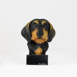 Dachshund, Dog Marble Statue, Painted, Limited Edition, Make Your Own Artdog - thumbnail 4