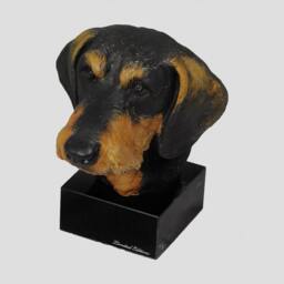 Dachshund, Dog Marble Statue, Painted, Limited Edition, Make Your Own Artdog - thumbnail 3