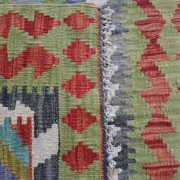 Classic Kilim Rug, Handmade Artisan Afghan Turkish Persian Qashqai Navajo Bohemian Natural Wool Flatweave Multicolour Rug 125x85 cm - thumbnail 3