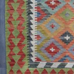 Classic Kilim Rug, Handmade Artisan Afghan Turkish Persian Qashqai Navajo Bohemian Natural Wool Flatweave Multicolour Rug 125x85 cm - thumbnail 4