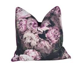 Designers Guild - Vespertina Blossom Stunning Contrast Piped Cushion Cover Throw Pillow Designer Home Decor - thumbnail 1