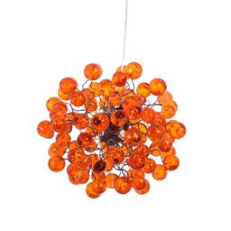 Orange Ceiling Light, Hanging Bubble Lighting For Dining Room, Bedroom Or Children Room