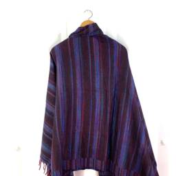 Brown Cosy Blanket 4 Parties Festivals & Snuggling. A Lovely Soft Touch, Very Warm, Nice & Lightweight Shawl Scarf Throw