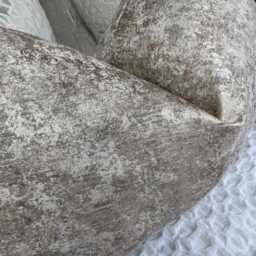 Elegant Beige Sand Cushion Cover With Marble Effect - Luxury Scatter Pillow For Sofa & Bed Decor Double Sided - thumbnail 2
