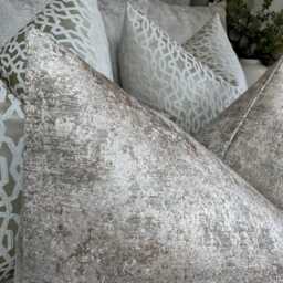 Elegant Beige Sand Cushion Cover With Marble Effect - Luxury Scatter Pillow For Sofa & Bed Decor Double Sided - thumbnail 3